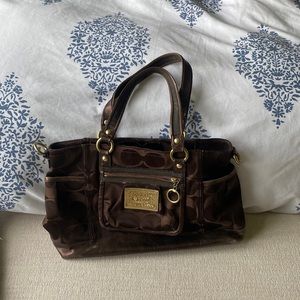 Coach chocolate brown purse